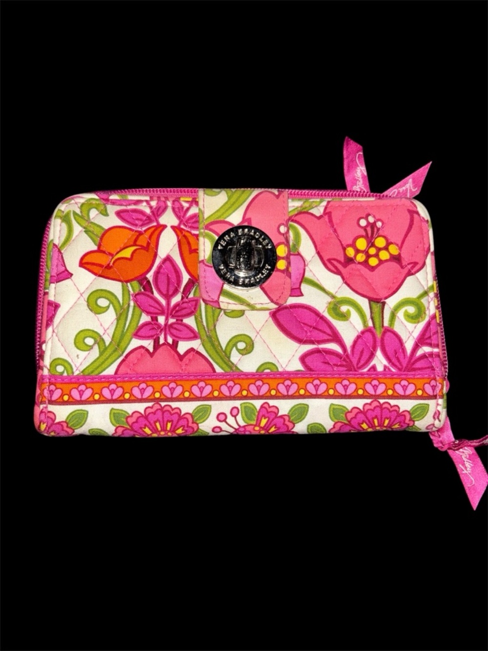 Vera Bradley Turnlock Wallet in Marrakesh – Retired Floral Print - EUC